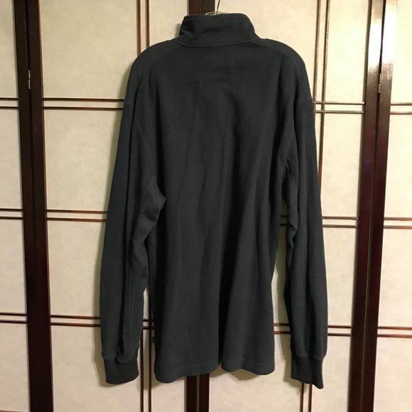 Men's IZOD Luxury Sport Bluish Grey, Ribbed, 1/4 zip, Pullover, Size XL - Picture 3 of 8